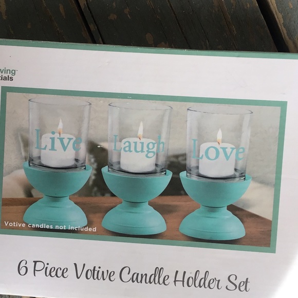6 Piece Votive Candle Holder Set - Picture 2 of 3
